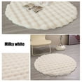 thumbnail image 4 of Xecvkr Round Plush Area Rug, 50x50cm Soft Shaggy Carpet for Bedroom Living Room, Non-Slip Backing, Multiple Colors, 19.69x19.69 Inches, Machine Washable, 4 of 6