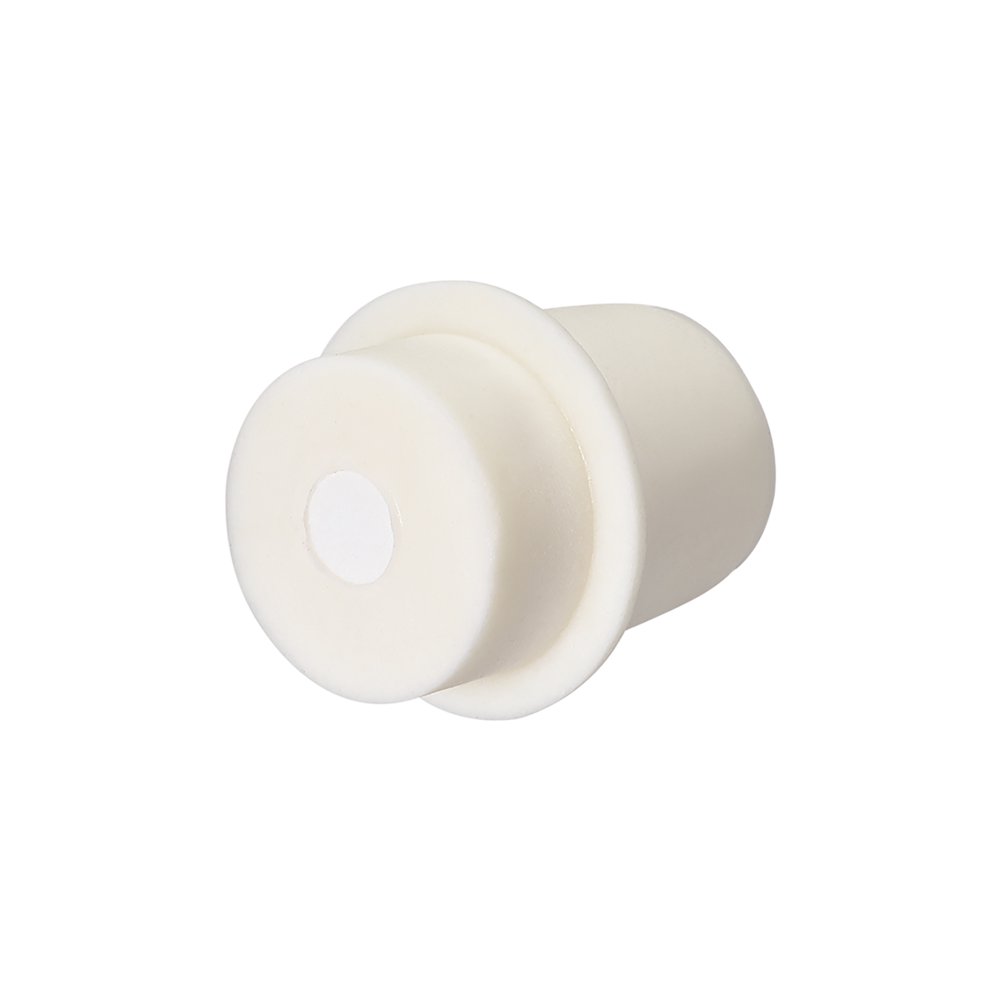 27mm31mm Beige Drilled Silicone Stopper Plugs for Flask Test Tube