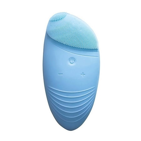 Soft Silicon Skin Waterproof Facial Cleansing Brush Electric Soft Silicone face Skin washing machine Cleanser Massager Exfoliator ()