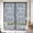 Blue, variant on Privacy Window Film, Farmhouse Pink Static Cling Stained Glass Window Film, UV Sun Blocking Heat Control Stickers, Non-Adhesive Laser Windows Tint 29.5"x78.7" Vintage Flower Leaf Botanical Plant