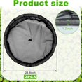 thumbnail image 3 of 2Pack Floating Flora Fish Barrier Floating Island Plant Protector Round Floating Flora Island for Pond Protects Your Floating Plants from Pond Fish, Black, 3 of 3