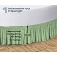 thumbnail image 5 of SGI Bedding Round Bed Skirt |Wrap Around Microfiber Bed Skirt | Fade Resistant, Wrinkle Free, Anti-static, Decorative, Extra Storage Space, Clutter-Free | 80" Diameter / 12" Drop, Moss, 5 of 8