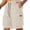 Beige, variant on Men's Cargo Shorts Summer Oversized Pants Elastic Waist Large Size Outdoor Jogging Sweatpants Trend Multi Pockets Men Clothes Dark Gray XL
