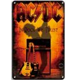 thumbnail image 2 of Placa Metal Banda ACDC Fresca Pintura Hierro Rectangular Arte Pared Artesanía 20x30cm, 2 of 9