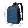 thumbnail image 4 of YFYANG 17" Laptop Backpack, Blue Dream Swirl Fashion Travel Work Backpack with USB and Headphone Cable Interface for Men and Women, 4 of 8