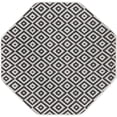 thumbnail image 2 of Rugs.com Jill Zarin Outdoor Collection Rug – 4' Octagon Charcoal Gray Flatweave Rug Perfect For Living Rooms, Kitchens, Entryways, 2 of 9