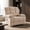 Beige, variant on FitStand Swivel Rocker Recliner Chair with Heat and Massage, 24.4" Wide Seat Chenille Oversized Recliner, Gray