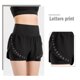 thumbnail image 4 of Pantalones cortos deportivos 2 en 1 para mujer, estampado de cintura alta, secado rápido, transpirab Abanopi Pantalones cortos deportivos para mujer, 4 of 7