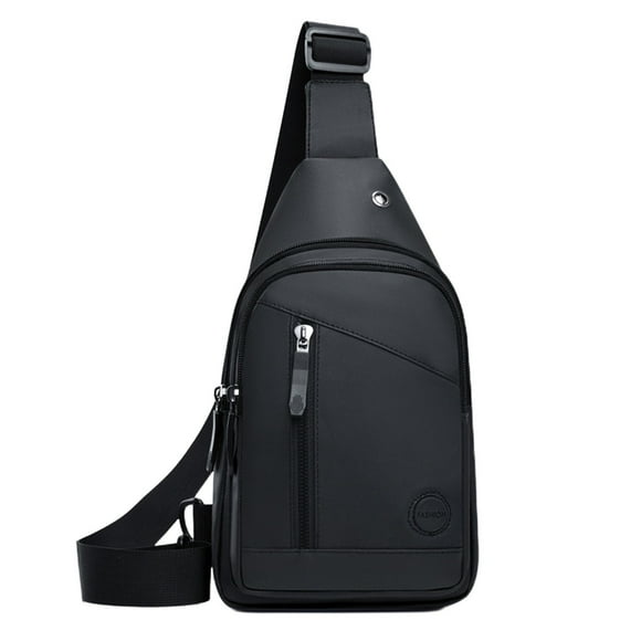YIMWNYI Small Sling Bag, Shoulder Bag with Earphone Hole, Large Capacity Hiking Travel Bag, Unisex Crossbody Bag for Outdoor Sports, Camping, and Business Trips