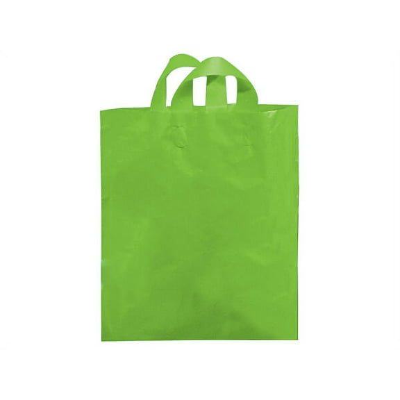Pack Of 250, Mezzo Size 16 x 15 x 6" Solid Citrus Studio Reusable Soft Loop Plastic Bag 25% Recycled Made in USA
