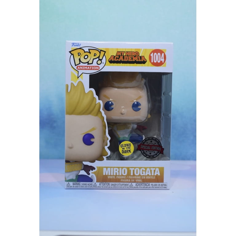 Pop Anime: My Hero Academia Mirio Togata Glow In The Dark Vinyl Figure With Protector