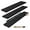 Black, variant on COCOKUN Floating Shelves for Wall - 48 Inch Long Bathroom Shelves, Wall Decor for Bedroom, Kitchen, Living Room & Book Storage - Mounted Floating Shelf with Invisible Brackets (White, 3 Pack)