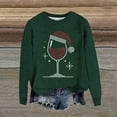 thumbnail image 2 of Women's Autumn Fashion Christmas Sweater Dressy Crew Neck Christmas Sweaters Novelty Funny Pullover Top, 2 of 4