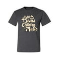 thumbnail image 2 of Wild Bobby, Y'all Need Jesus & Country Music, Pop Culture, Men Graphic Tee, Heather Black, XX-Large, 2 of 4