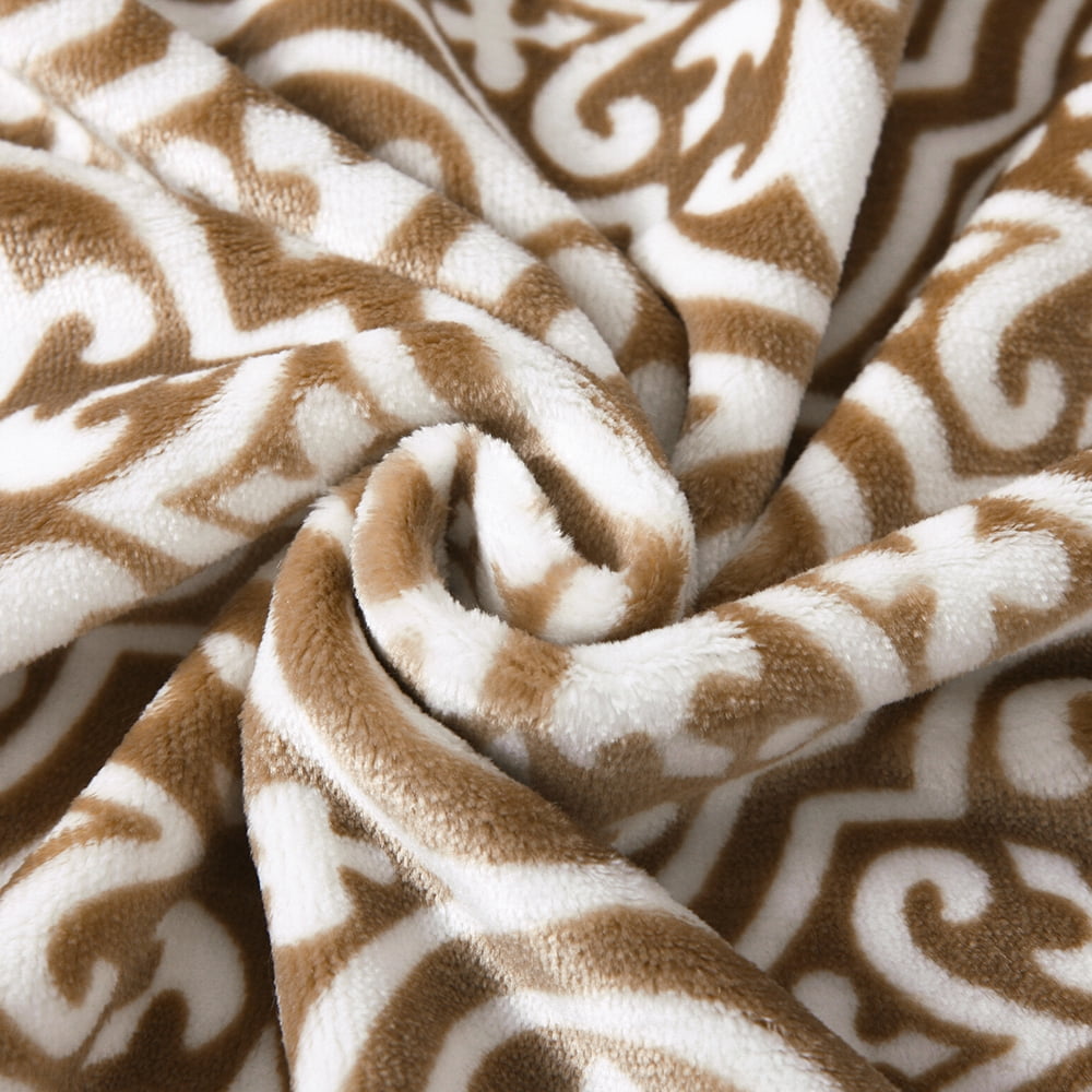JML Fleece Blanket Throw 50"X60", Luxury Soft Flannel Blanket Suit for Home Bed, Sofa & Dorm