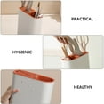 NUTEDOM Lightweight Kitchen Knife Block Holder with Drainage (Orange