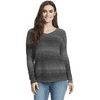 William Rast Womens Lainey Twist Back Sweater, Charcoal Grey, Medium