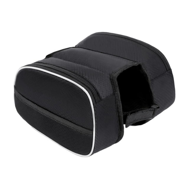 Bolsa de cuadro delantero de bicicleta, alforjas de bicicleta, organizador de almacenamiento multifuncional, bolsa de viaje, soporte de teléfono, bols
