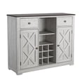 thumbnail image 3 of Pemberley Row Wood Off White Bar Cabinet Rectangular 47"W x 38"H x 16"D Unassembled, 3 of 10