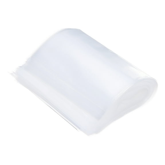 100 Pcs Clear Flat Open Plastic Poly Bags 8x12 Inch 4 Mil Packaging Bags for Proving Bread, Dough