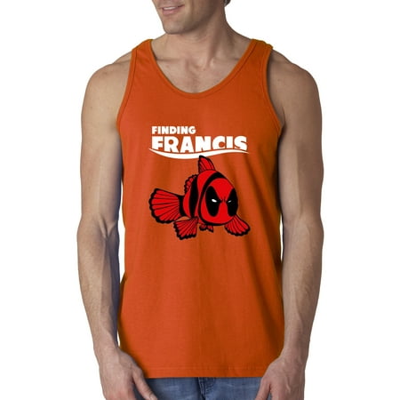New Way 770 - Men's Tank-Top Finding Francis Deadpool Nemo Parody XL Orange