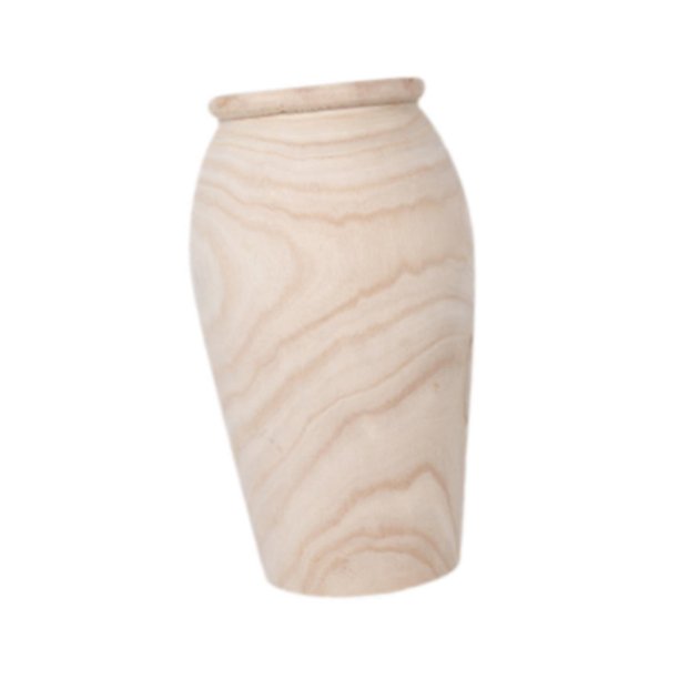 Jarrón de madera, adorno de escritorio, arreglo floral rústico ligero y decorativo Tamaño l