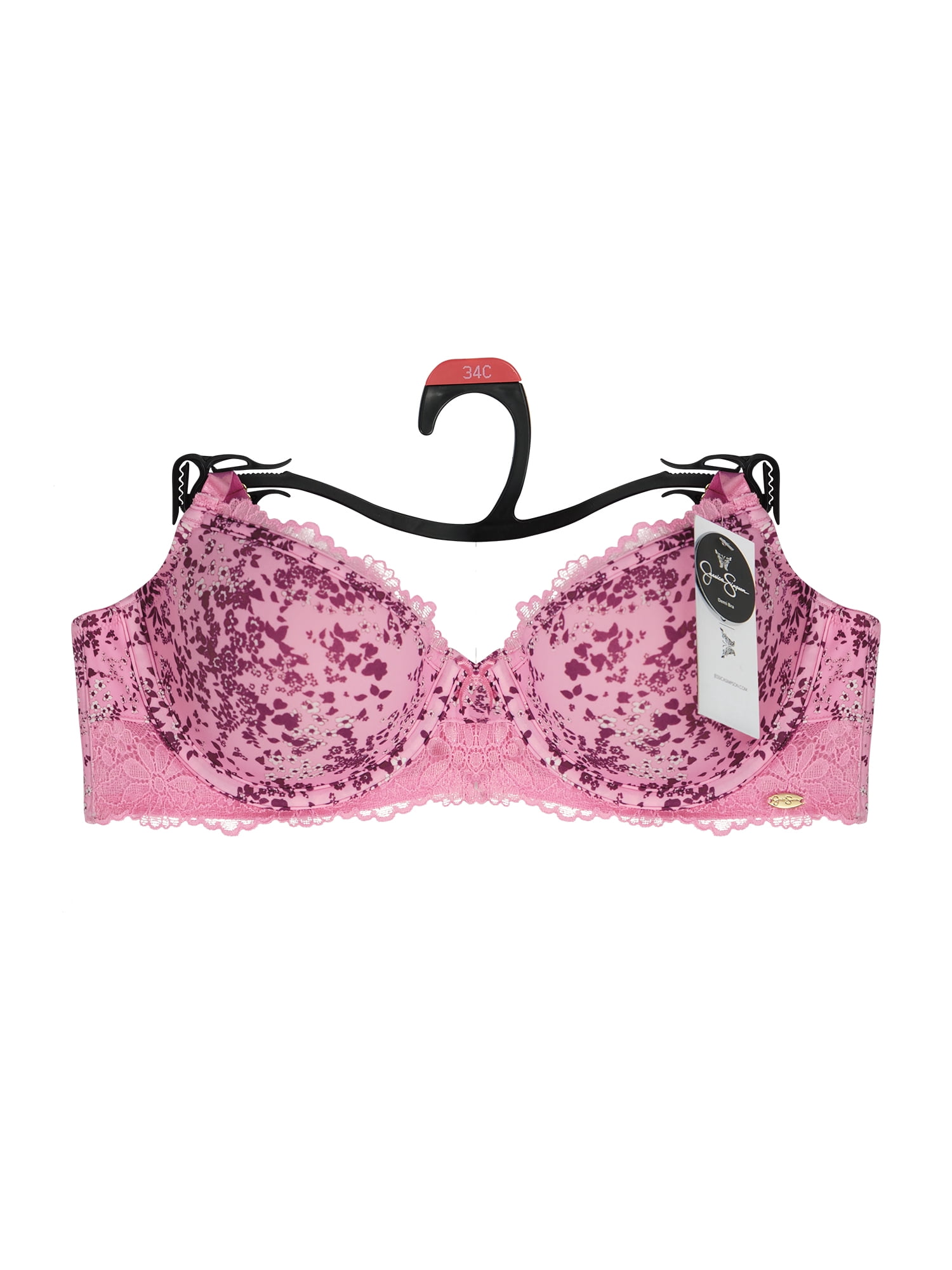 Jessica Simpson Women's Lace & Micro Demi Bra, Size 34B-40DD