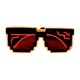 thumbnail image 2 of Gafas LED luminosas - Juguete de gafas de sol iluminadas estilo chulo para gamers y entusiastas de los memes, 2 of 3