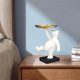 thumbnail image 2 of Figura de oso blanco, joyero, anillo, llavero, estatua decorativa de oso, adorno animal Oso polar, 2 of 9