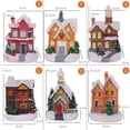 thumbnail image 7 of KYAIGUO Christmas Glowing Christmas Village Houses Miniature Snow Houses House Table Top Ornaments Christmas Party, 7 of 7