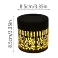 thumbnail image 3 of XINGXIANG Decorative Solar Mandala Lights, Metal Solar Powered Outdoor Deck Step Wall Lights, Mandala Theme Waterproof Fence Light for Garden Post Patio Backyard Yard Decor(C), 3 of 4
