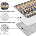 thumbnail image 5 of Blue Boho Tribal Masks and Diamonds Pattern Bathroom Rugs Sets 3 Piece,Toilet Cover Set,Absorbent Non Slip Bathroom Mats Sets with U-Shaped Contour Rug Toilet Rug Set, 5 of 5