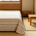 thumbnail image 3 of Polyester Bed Sheet Set 240 x 200 cm, Thick Breathable Anti-Slip Printed Fitted Sheet, Colorfast, Pilling Resistant, Vintage Pattern, 3 of 5