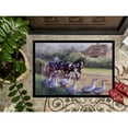 thumbnail image 3 of Geese Crossing before the Horse Doormat 24x36, 3 of 4
