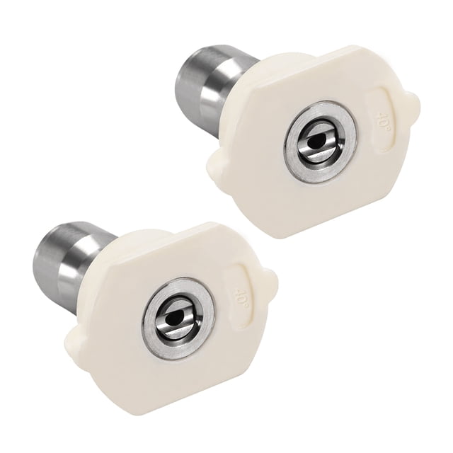 Puntas de boquilla de pulverización de arandela a presión, 1/4" 2 uds (40 Grados, 2mm de diámetro de orificio)