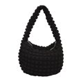 thumbnail image 1 of Bolso de mujer bolso 2023 plisado Hobo suave acolchado Puff chicas monedero negro, 1 of 9