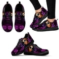 thumbnail image 1 of Zapatillas deportivas con estampado de calavera de azúcar azul para niña, zapatos cómodos y transpirables con estampado de rosas en 3D y mariposas, zapatillas informales para mujer, 1 of 6