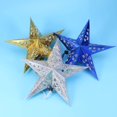 thumbnail image 4 of Paquete de 5 farolillos de estrella de papel, pantalla de estrella, adornos navideños colgantes para boda, fiesta de cumpleaños, decoración del hogar, Navidad, Halloween Sailing Electrónica, 4 of 6