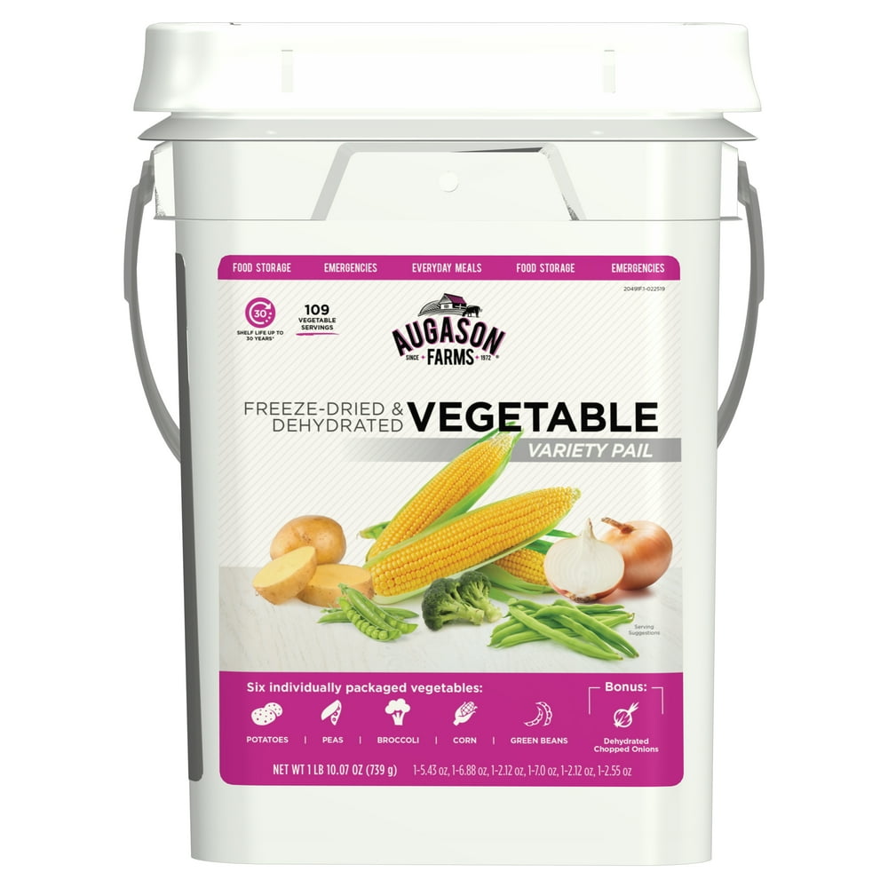 Augason Farms FreezeDried and Dehydrated Vegetables Emergency Food