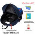 thumbnail image 4 of Mochila HawLander Little Kids para niños de 3 a 6 años, 16 L, color azul marino, 4 of 7