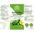 thumbnail image 6 of Cucumber Seed Oil (Cucumis Sativus) – 100% Pure Cold-Pressed Lightweight Hydrating Face, Body & Hair Oil by Relaxcation | 2 fl oz, 6 of 6