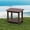 COFFEE, variant on Cobiod 14 x 18.4 Inch Double Tier All Weather Patio End Table HDPE Outdoor End Table for Porch Lawn Poolside Fire Pit Durable Fits Adirondack Chairs,Black