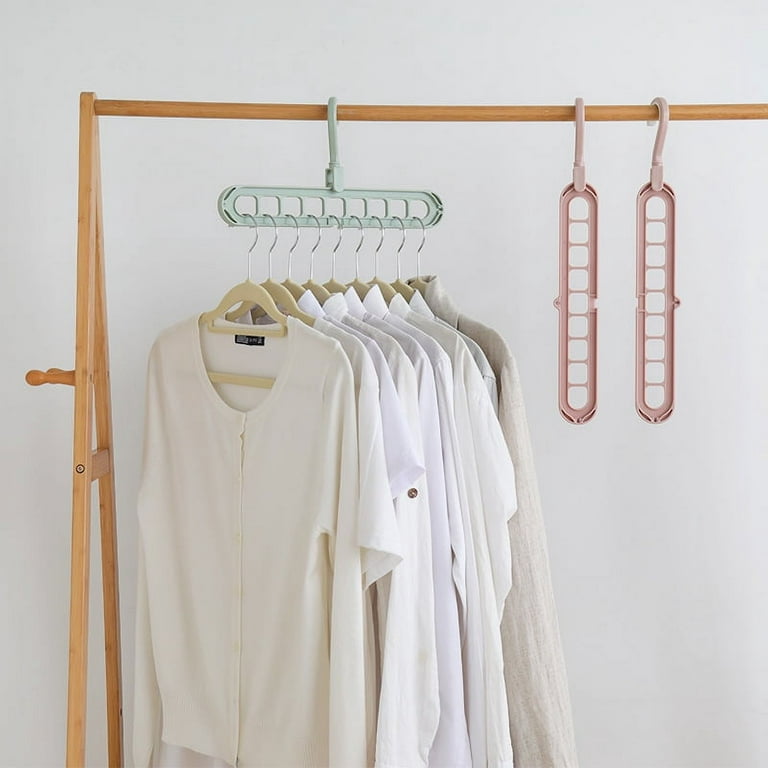 Multifunctional 9-hole Clothes Hanger - For Home, Dorm, Folding, Rotating,  Space-saving Closet Organizer