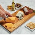 thumbnail image 2 of Sabatier 8-inch X 18-inch Prep and Serve Acacia and White Stone Cutting Board, 2 of 8