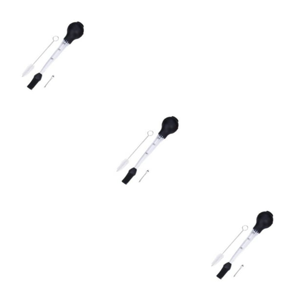 Yuarrent Bomba de condimento Sabor Jeringa Cuentagotas de aceite Tubo de silicona para aves de corral para principiantes Suministros Type1 NO1
