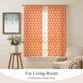 thumbnail image 4 of Bohemia Flowers Sheer Curtains 63 Inch Length 2 Panels Set, Vintage Country Floral Plants Orange Voile Window Treatment Rod Pocket Curtains Sheers Drapes for Bedroom/Living Room/Kitchen 52x"63"x2, 4 of 8