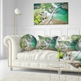 thumbnail image 3 of Designart Tourist Path in Plitvice Lakes - Landscape Photo Throw Pillow - 12x20, 3 of 5