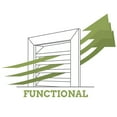 thumbnail image 4 of Ekena Millwork 16"W x 34"H Peaked Top Gable Vent (21"W x 39 3/8"H Frame Size) 12/12 Pitch: Functional, PVC Gable Vent w/ 1" x 4" Flat Trim Frame, 4 of 4