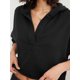 thumbnail image 5 of Sudadera Holgada Informal de Larga con Capucha para Mujer, Color Liso, Estilo Otoño Negro S, 5 of 8