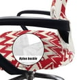 thumbnail image 5 of Renewold Cute Snowman Red Desk Chair Cover Stretch Office Chair Slipcover Dustproof Desk Computer Chair Cover High Back Chair Protective Cover Christmas Home Decor Easy to Install, L, 5 of 7